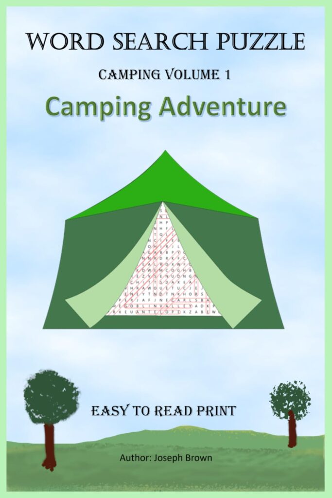Camping Adventure Word Search Puzzle